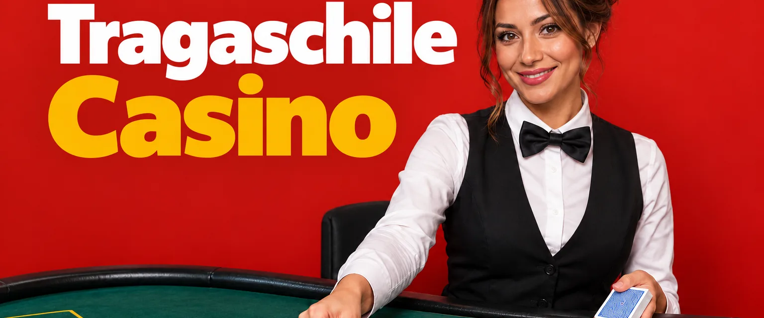 Banner de Tragaschile Casino con tragamonedas 777 y el bono de 100% hasta $300.000 CLP